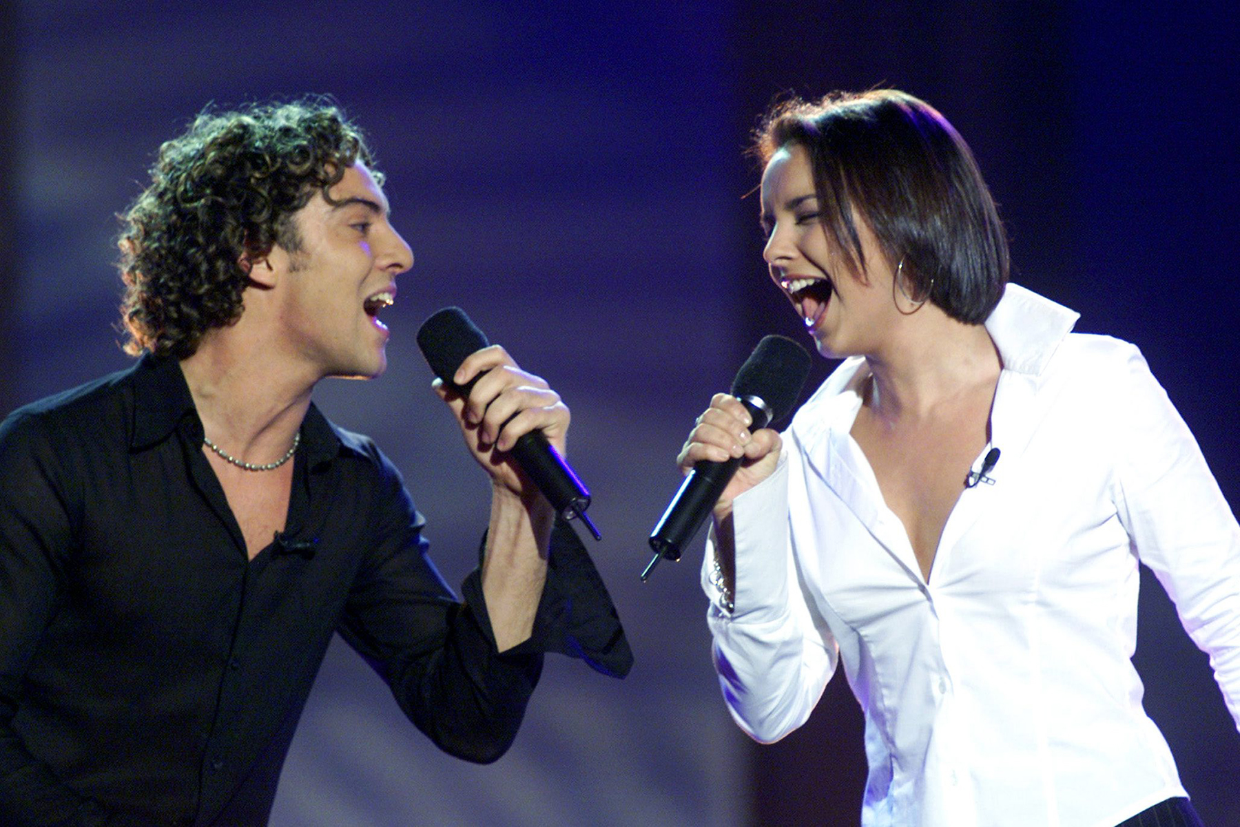 Chenoa con David Bisbal en 'Operación Triunfo'. / Gtres
