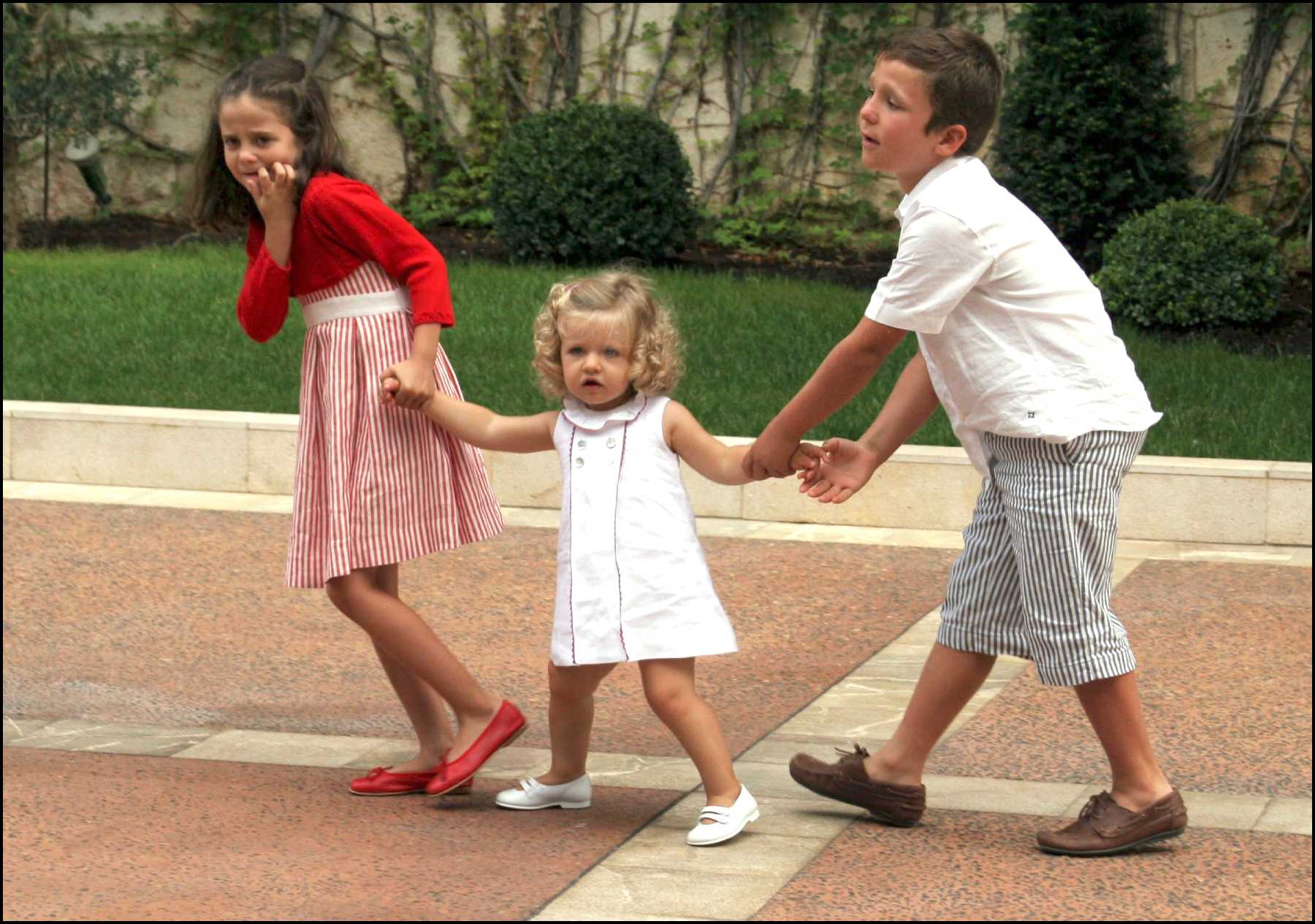 La Princesa Leonor con Victoria Federica y Felipe Juan Froilán / Gtres