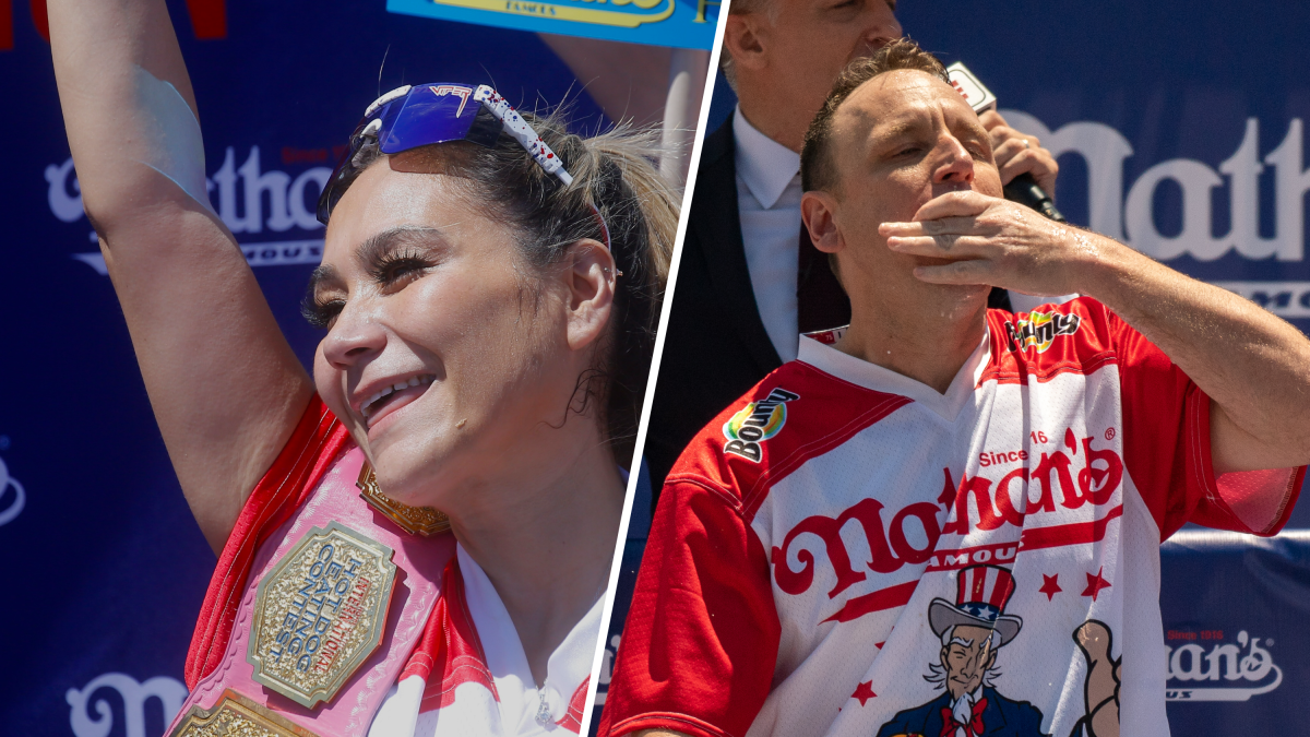 Miki Sudo y Joey “Jaws” Chesnut ganan el concurso de perros calientes de Nathan’s de Coney Island