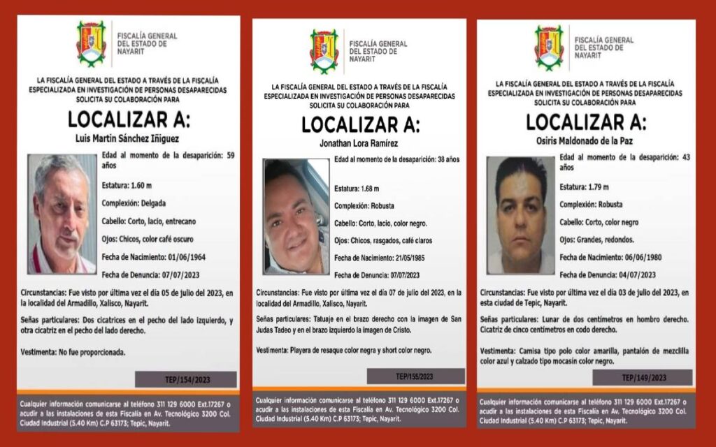 Nayarit: Reportan desaparición de periodista y comunicadores