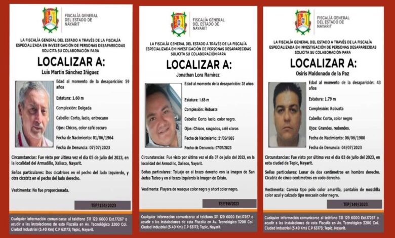 Nayarit: Reportan desaparición de periodista y comunicadores