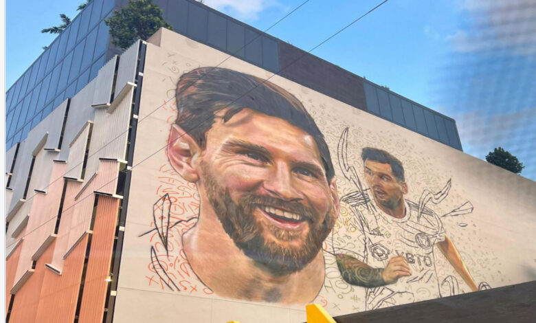 Recibirán a Leo Messi con un mural de 20 metros en Miami | Video