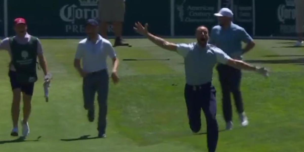 Stephen Curry firma un hoyo en uno y enloquece