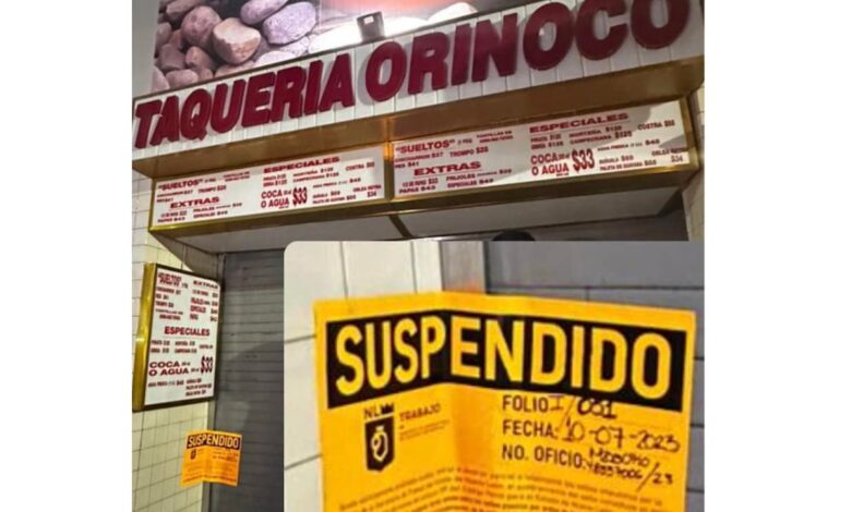 Suspenden a Taquería Orinoco tras video de empleado golpeado