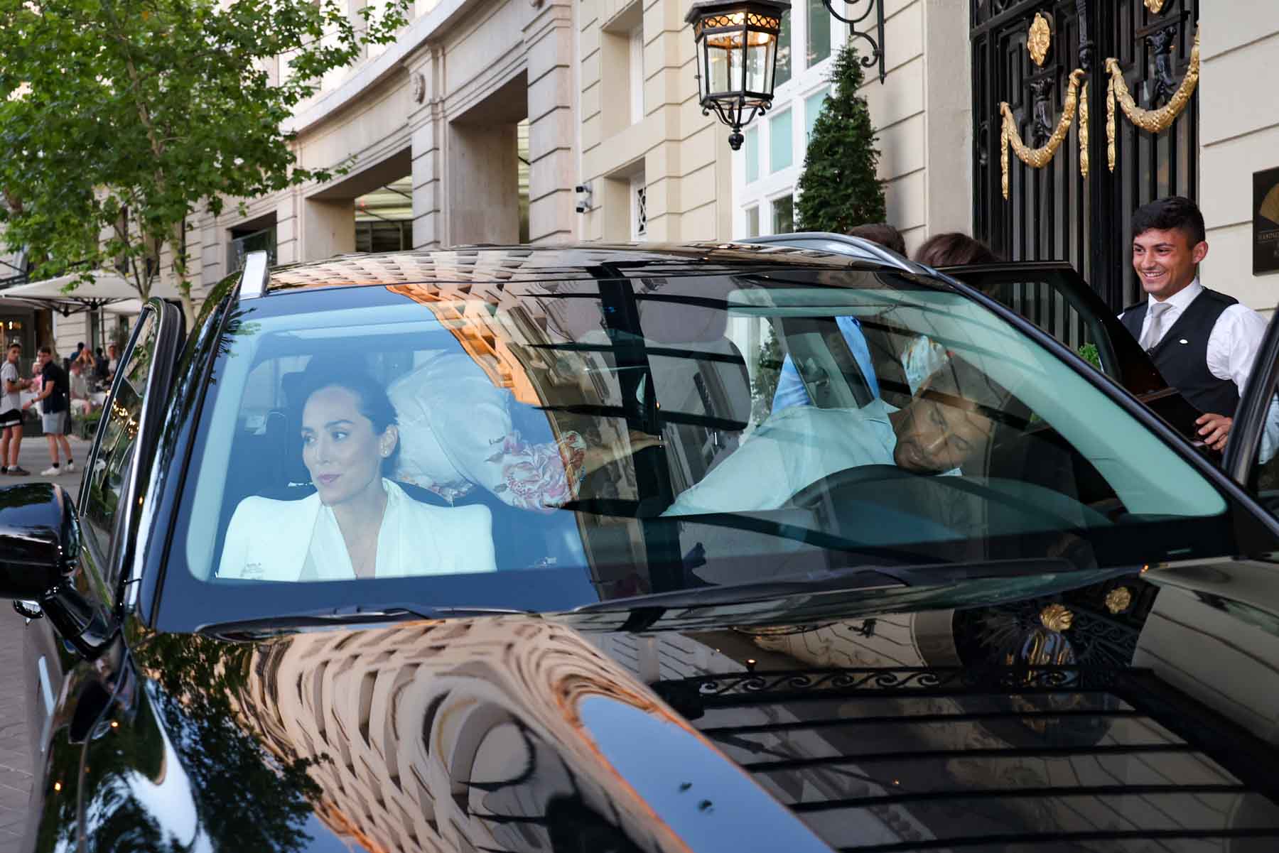 Tamara Falcó ha llegado en un coche conducido por su cuñado, Fernando Verdasco / GTRES