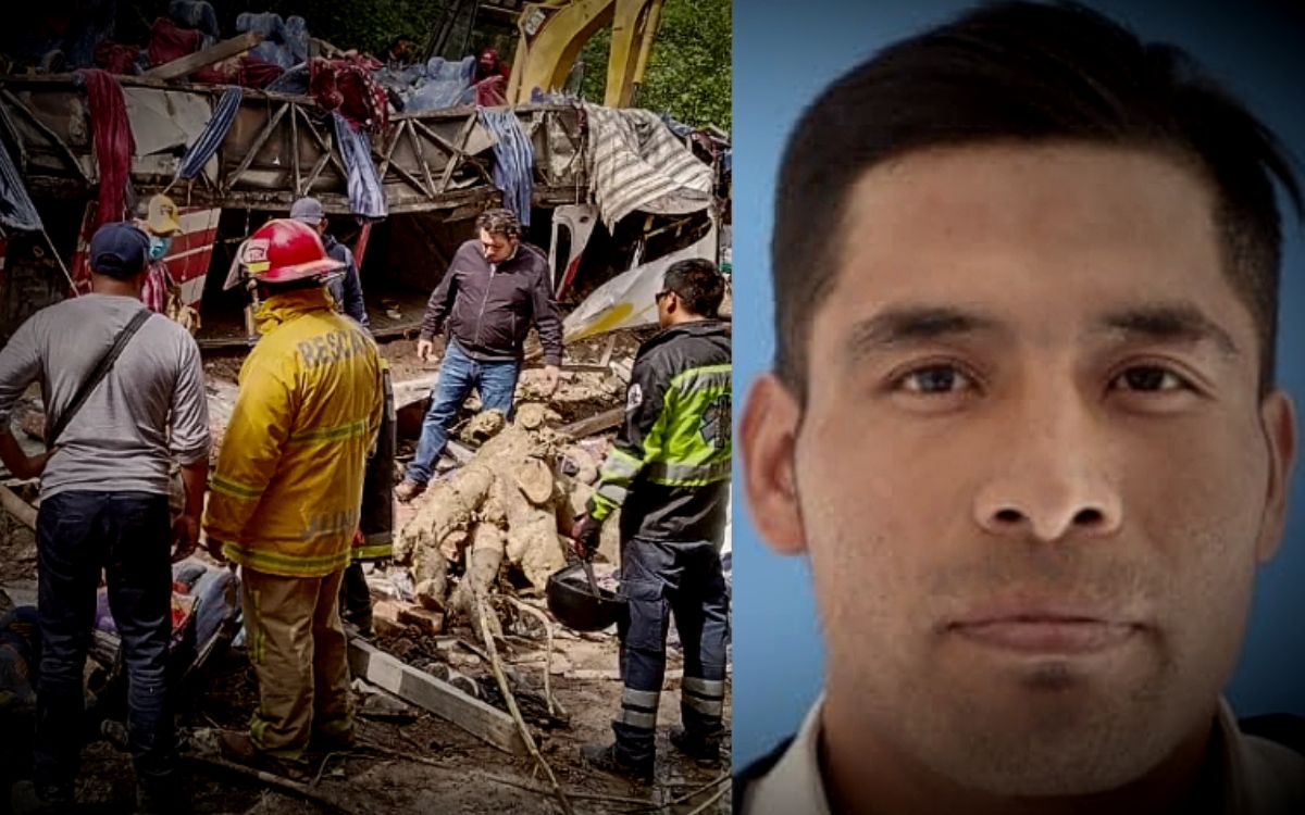 Tragedia en Oaxaca | Chofer murió tras volcadura de autobús