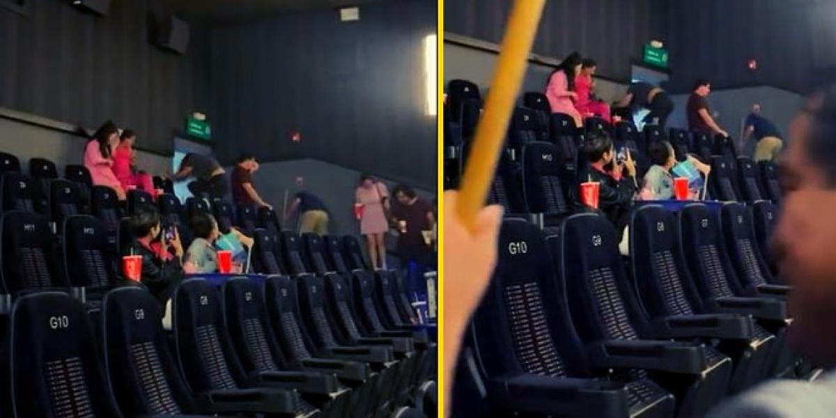 Una rata siembra el pánico en un cine que proyectaba la película 'Barbie'