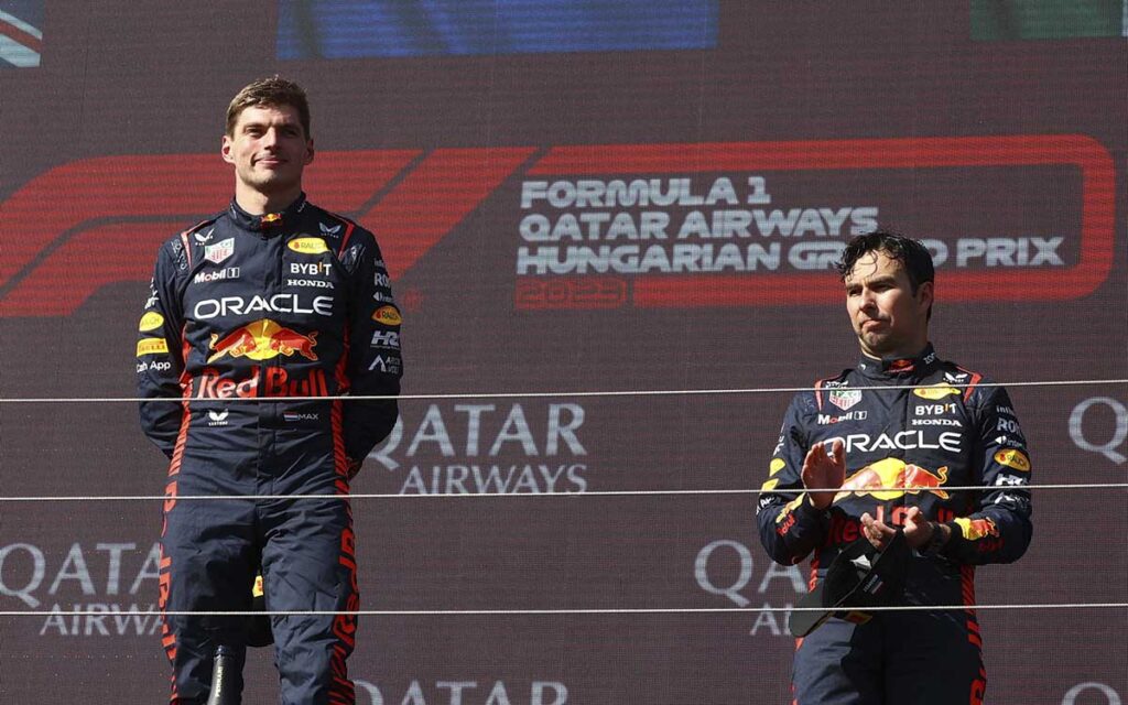 Verstappen también gana en Hungría; 'Checo' queda tercero