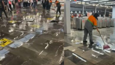 Videos | Se inunda estación Cuatro Caminos de Línea 2 del Metro CDMX