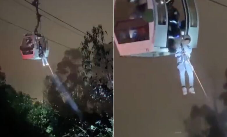 Videos y fotos | Decenas de personas quedan atrapadas en Teleférico de Quito; su rescate duró 11 horas