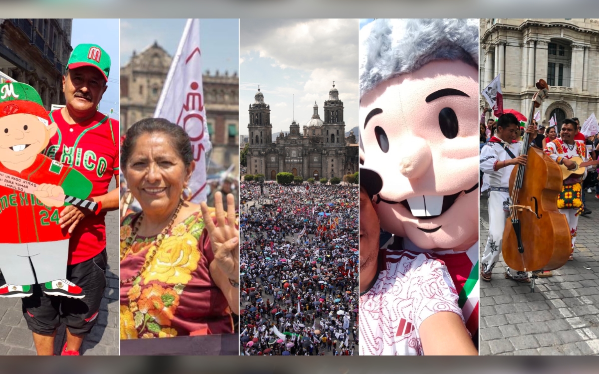 Videos y fotos | Simpatizantes de AMLO llenan el Zócalo de la CDMX
