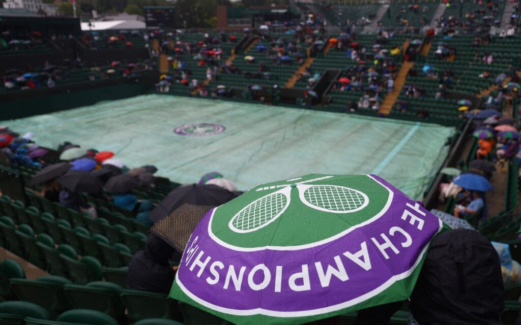 Wimbledon 2023: Cancelan 69 partidos por lluvia