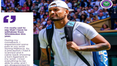 Wimbledon 2023: Se baja Nick Kyrgios del Grand Slam sobre pasto por lesión | Tuit