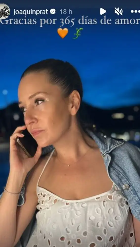 Joaquín Prat cumple un año con Alexia Pla