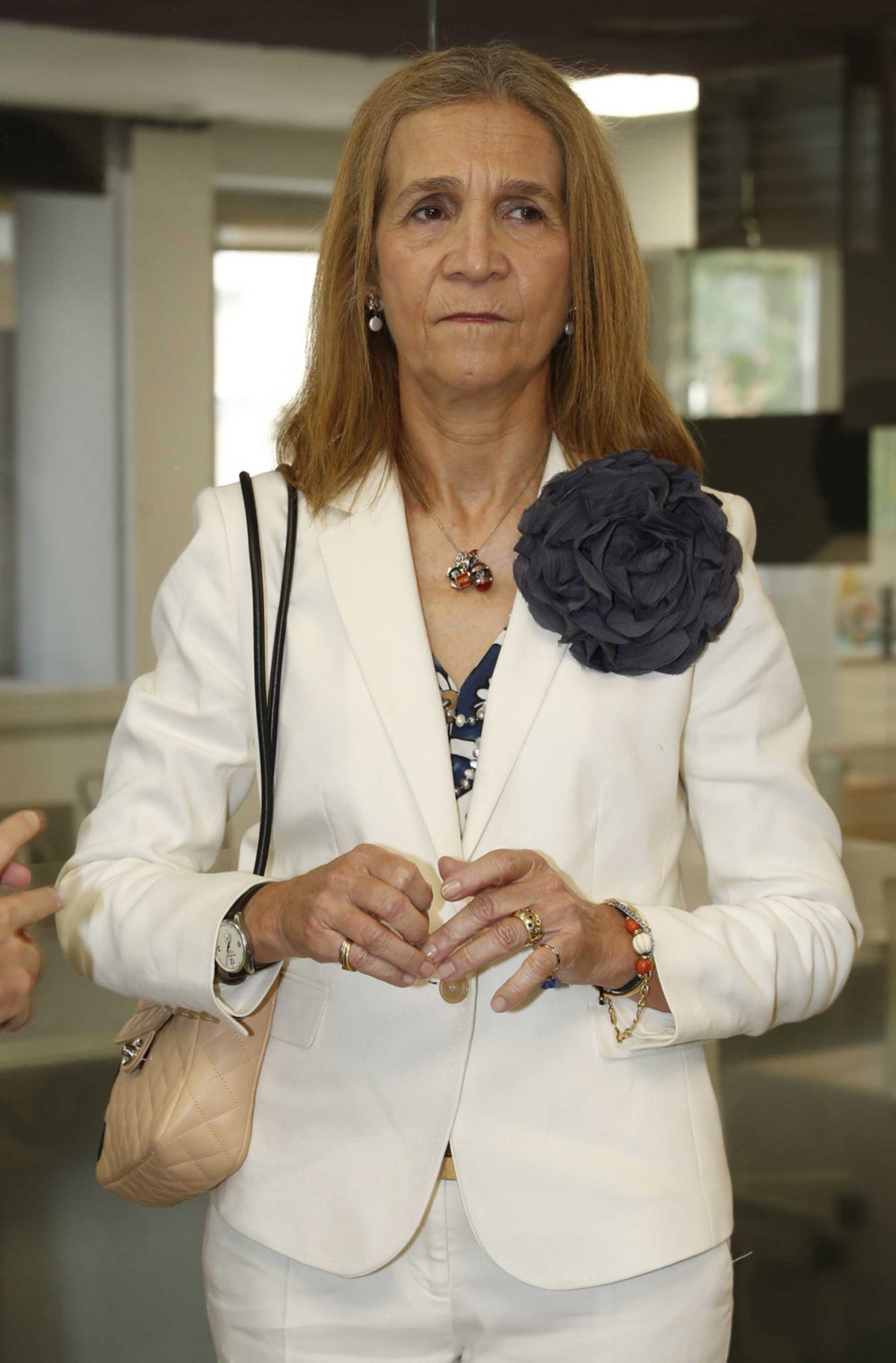 La Infanta Elena durante un acto en Madrid / Gtres