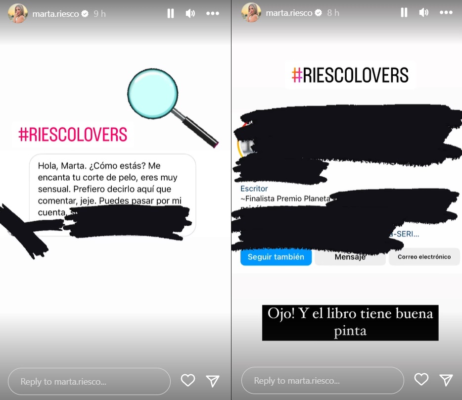 Marta Riesco en Instagram