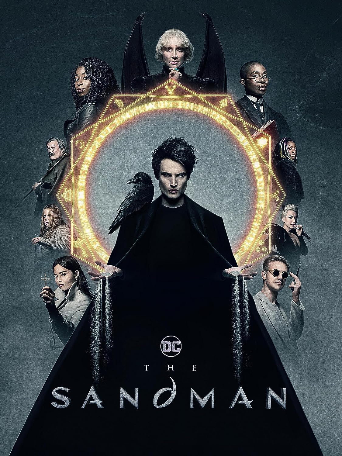 el póster de sandman para el lanzamiento de dvd blu ray el póster de sandman para el lanzamiento de dvd blu ray