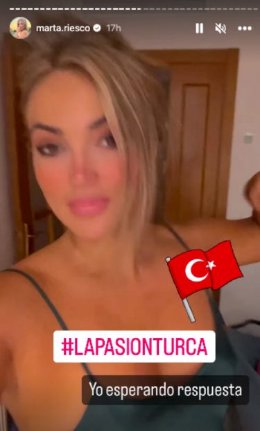 Marta Riesco contando su anécdota / Instagram