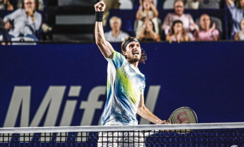Abierto de Los Cabos 2023: Tsitsipas sufre para vencer a Jarry y accede a Semifinales
