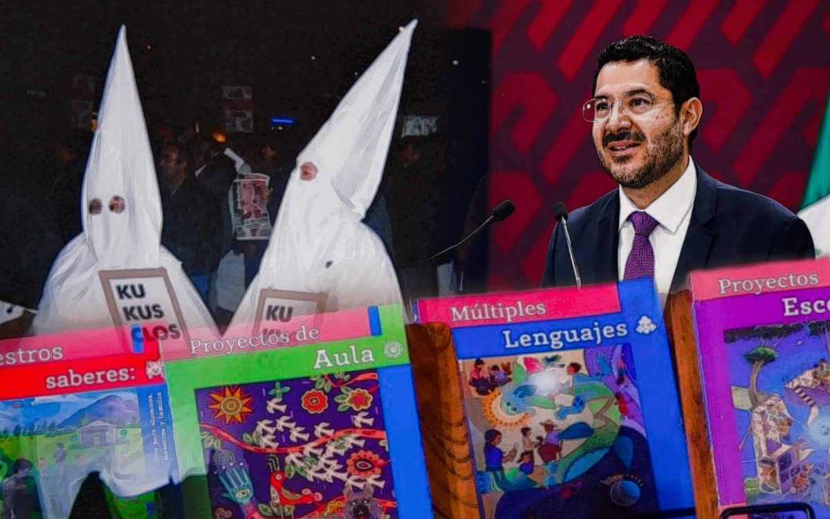 Batres compara opositores de libros de texto de la SEP con el Ku Klux Klan