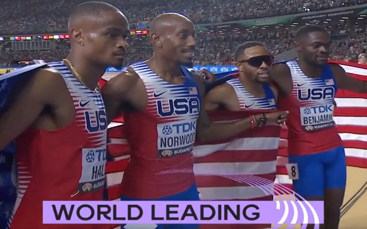 Budapest 2023: Mantiene EU hegemonía en el relevo 4×400 metros varonil | Video