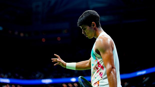 Carlos Alcaraz en el US Open / Gtres