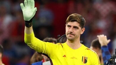 Courtois se rompe el ligamento cruzado anterior de la rodilla izquierda