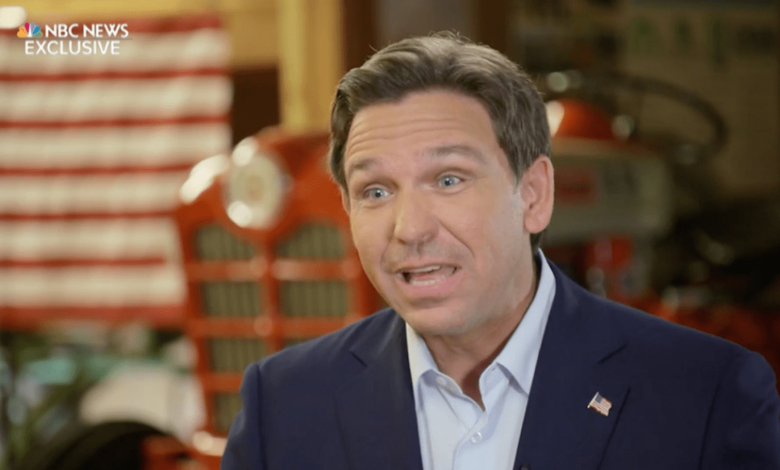 DeSantis rechazó la afirmación de Trump de que él era el ganador de las elecciones de 2020