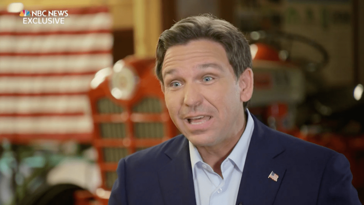 DeSantis rechazó la afirmación de Trump de que él era el ganador de las elecciones de 2020