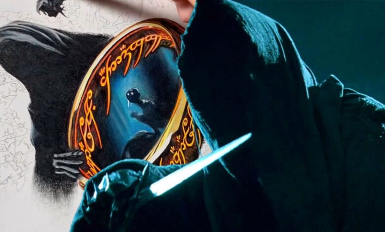 El arte de El señor de los anillos une a los villanos bajo la esclavitud del anillo en un video de lapso de tiempo