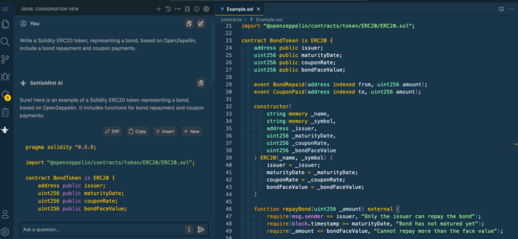 El asistente de inteligencia artificial de SettleMint tiene como objetivo ayudar a los desarrolladores web3 a redactar mejores contratos inteligentes