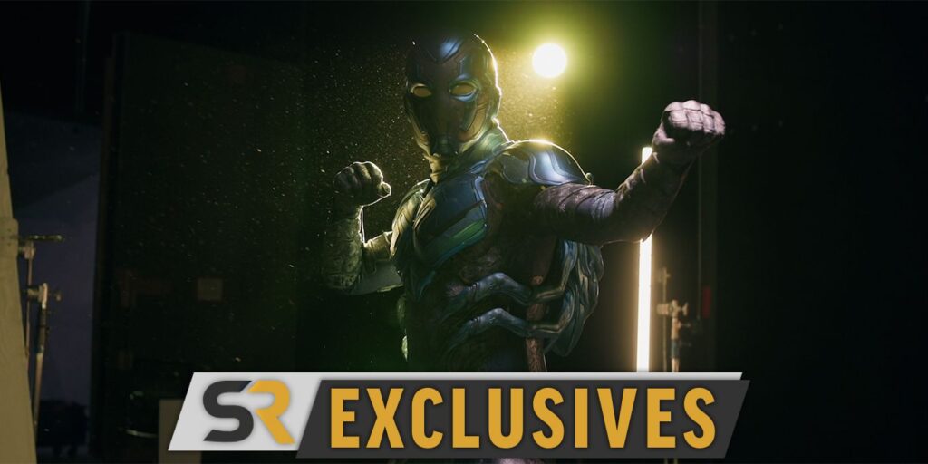 El clip de Blue Beetle BTS encuentra a Xolo Maridueña y Becky G llevando las películas de DC al siguiente nivel