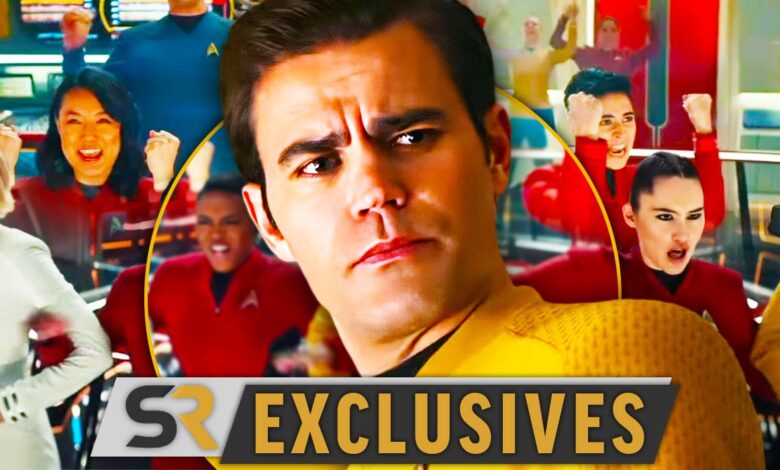 El nuevo actor de Kirk de Star Trek elogia a Anson Mount y al elenco y equipo de Strange New Worlds