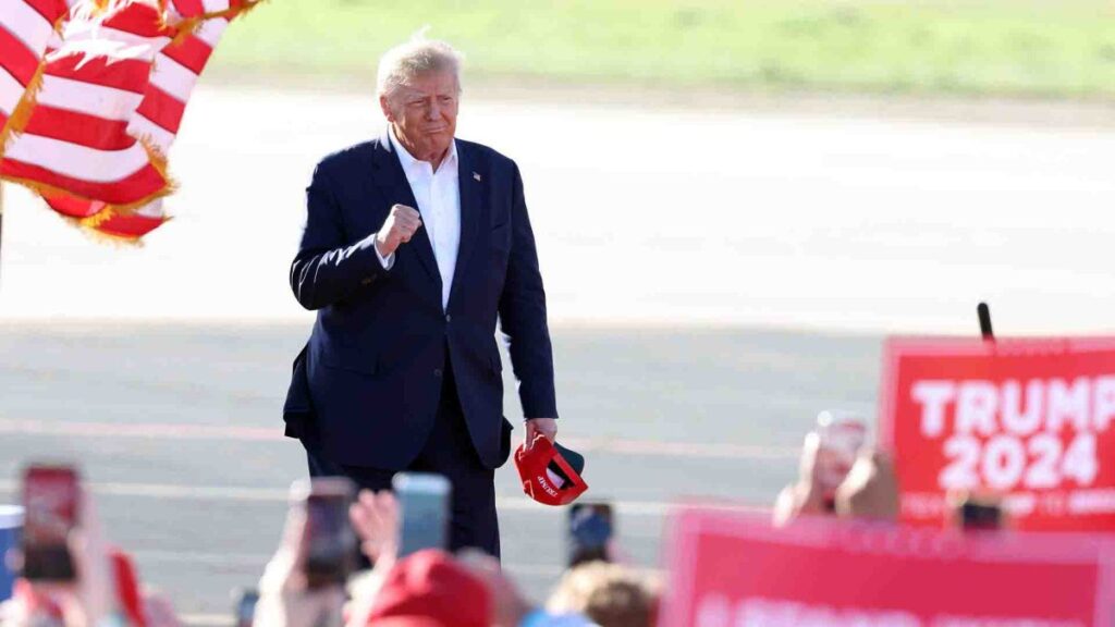 Expresidente Donald Trump en el caso por el asalto al Capitolio