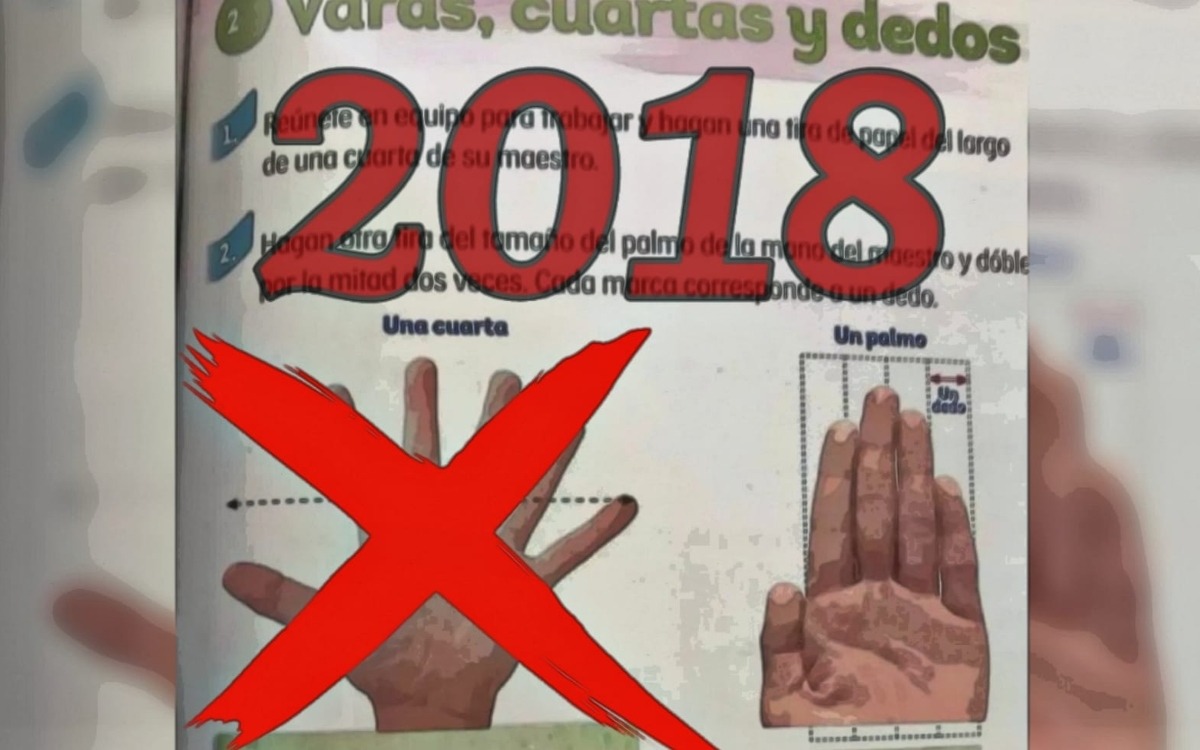 Foto de mano con 6 dedos es de 2018, no de los nuevos libros de texto: EFE