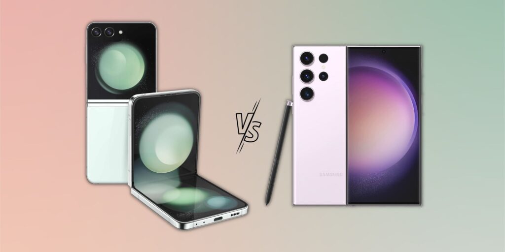 Galaxy Z Flip 5 vs.  Galaxy S23 Ultra: ¿Qué buque insignia de Samsung es el mejor?