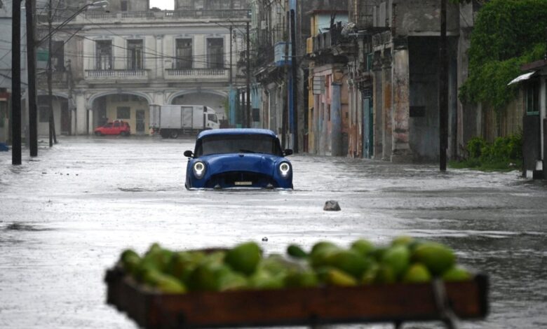 Huracán Idalia deja lluvias, inundaciones y apagones en Cuba