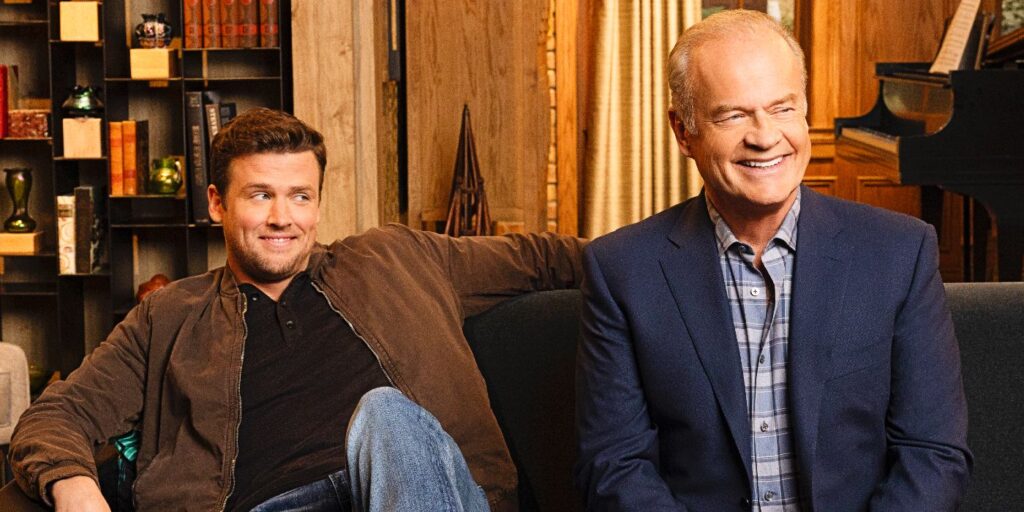 Imágenes de reinicio de Frasier: Kelsey Grammer ha regresado con un hijo adulto y un nuevo mejor amigo