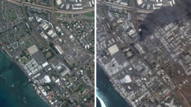 Imágenes satelitales muestran devastación por incendio en Maui | Fotos