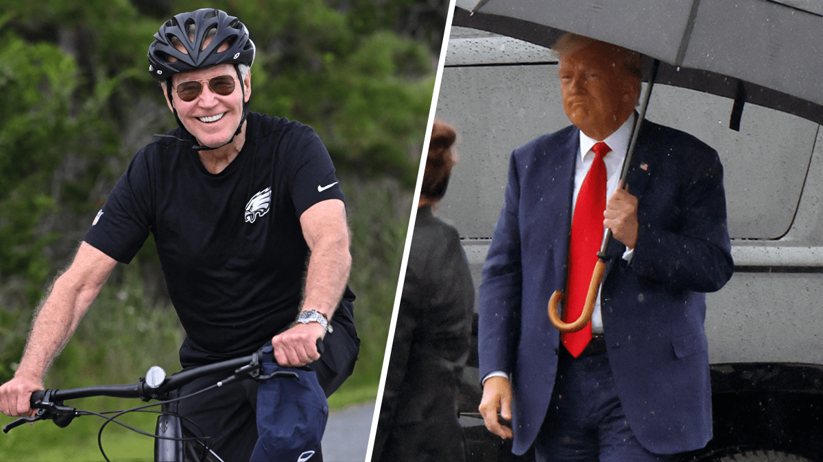 Joe Biden vacaciona mientras Donald Trump acude a corte