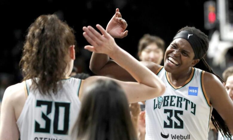 Jonquel Jones lidera a las New York Liberty a la victoria en la Commisioner's Cup