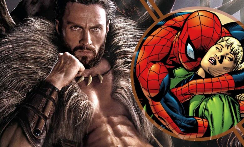 Kraven de Spider-Man obtiene una nueva conexión con la muerte de Gwen Stacy antes del debut cinematográfico