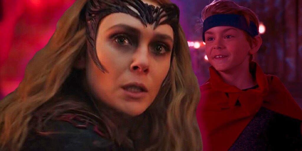 La Bruja Escarlata resucitó y se reunió con su hijo en un impresionante arte multiverso de MCU