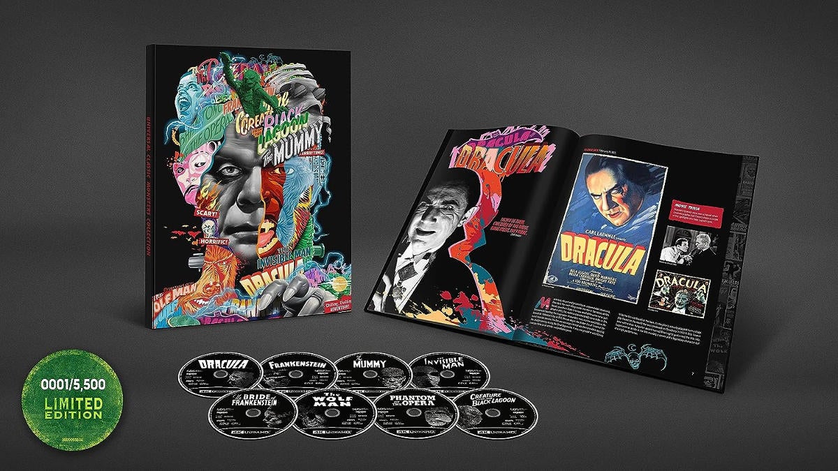 La colección de Blu-ray 4K de edición limitada de Universal Classic Monsters está lista para Halloween