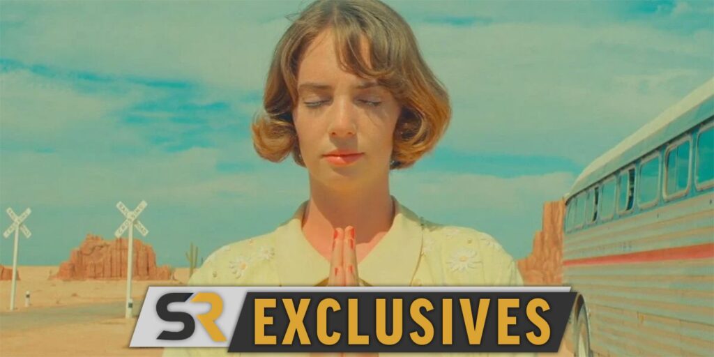 Las estrellas de Asteroid City Maya Hawke y Rupert Friend publicitan el lanzamiento digital de la película de Wes Anderson