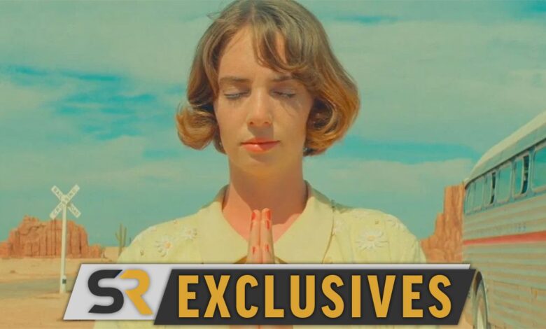 Las estrellas de Asteroid City Maya Hawke y Rupert Friend publicitan el lanzamiento digital de la película de Wes Anderson