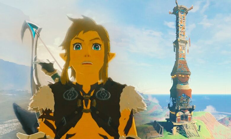 Las torres Skyview de Zelda: Tears Of The Kingdom son en realidad solo trampas mortales