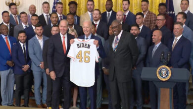 MLB: Recibe Joe Biden a los Astros de Houston en la Casa Blanca | Video