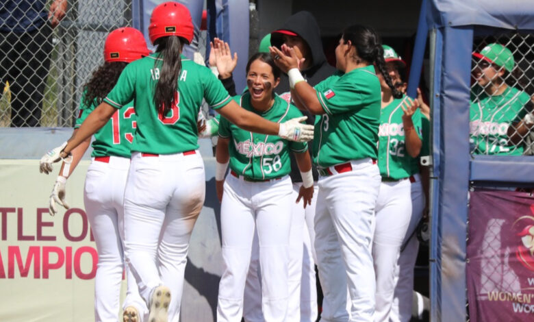 México consigue su primer triunfo en una Copa Mundial de Beisbol Femenil