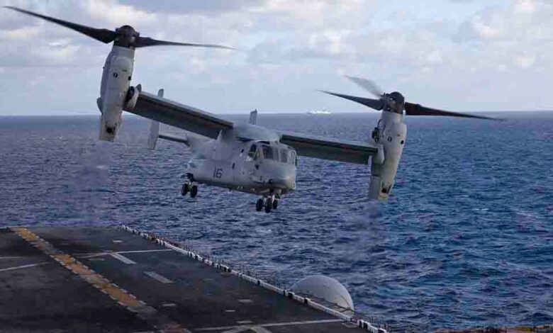 Mueren marines estadounidenses en entrenamiento aéreo